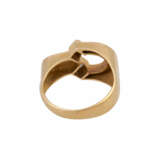 Ring mit 2 Diamantcarrés, zusammen ca. 0,3 ct, - Foto 4