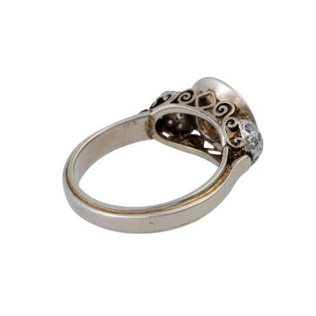 Ring mit Altschliffdiamant, ca. 0,55 ct, - Foto 3