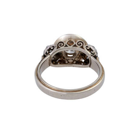 Ring mit Altschliffdiamant, ca. 0,55 ct, - Foto 4