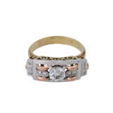 Ring mit Altschliffdiamant, ca. 0,5 ct, - фото 1