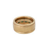 Ring mit 4 Smaragdcarrés zusammen ca. 1,2 ct, - фото 4