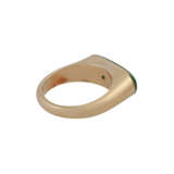 Ring mit Jadeeinlage ca. 20x7 mm, - Foto 3