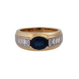 WEMPE Ring mit ovalem Saphir, ca. 2,1 ct, - Foto 1