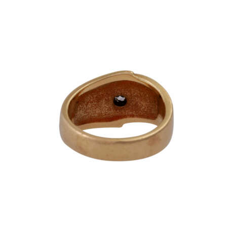 Ring mit ovalem Brillant, ca. 0,28 ct, - Foto 4