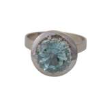 Ring mit hellblauem Aquamarin ca. 2,9 ct, - Foto 1