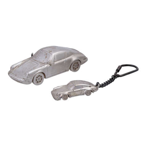 2 Porsche Miniaturen in Silber - фото 1