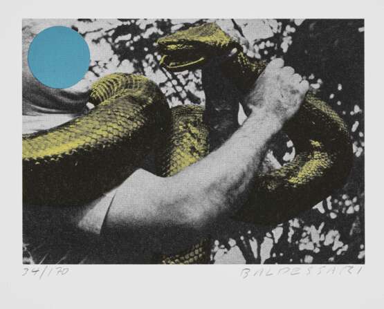Baldessari, John. Baldessari, John. Man with Snake (Blue and Yellow). - Foto 1