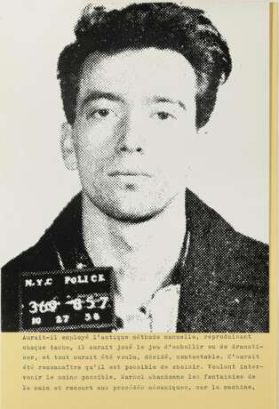 Warhol, Andy. Warhol, Andy. The Thirteen Most Wanted Men, John Joseph H No. 11 (aus Dossier 2357). - Foto 1