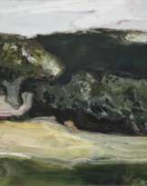 Landschaft mit Bäumen.