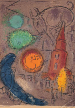 Marc Chagall. SAINT-GERMAIN DES PRÉS' (1954) - Foto 1
