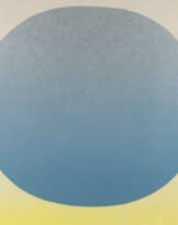 BLAUER KREIS AUF GELBEM GRUND