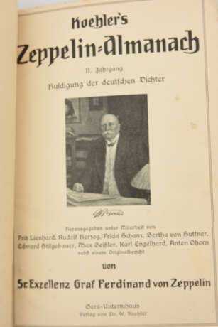 "ZEPPELIN- ALMANACH", Illustriertes Jahrbuch der Luftschifffahrt, Deutsches Reich 1910 - Foto 2
