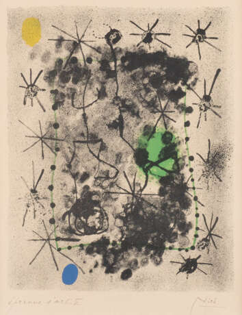 Joan Miró. BLATT ZWEI AUS 'CONSTELLATIONS' (1959) - Foto 1