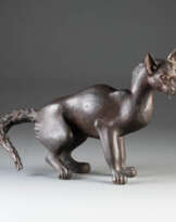 KATZE, EINEN BUCKEL MACHEND