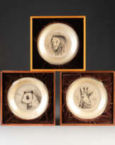 KONVOLUT AUS DREI SILBERTELLERN