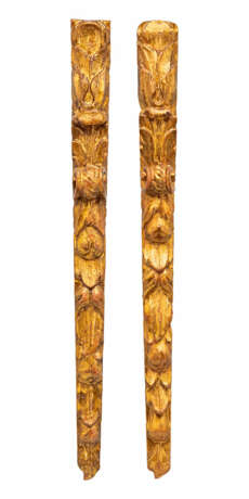 Paar Wandappliken mit geschnitztem Blattwerk - Foto 1