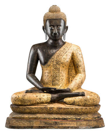 Großer Buddha Amitabha auf gestuftem Lotosthron - photo 1