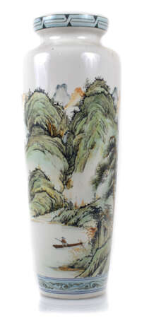 Grosse Vase, Landschaftsdekor, - photo 1
