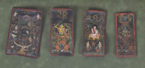 Vier Ritualkarten, China, - photo 1