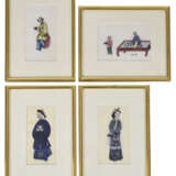 Vier Reisblattmalereien, China - Foto 1