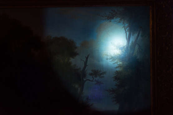 ENGLISCHER LANDSCHAFTSMALER,"Through the forest ", Öl auf Leinwand, gerahmt, signiert und datiert - photo 5