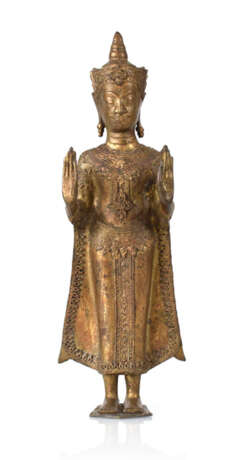 Stehender Buddha, Bronze, - фото 1
