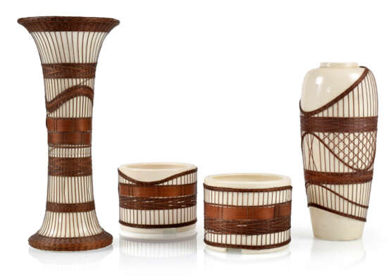 Gruppe Von Vier Satsuma-Vasen, - Foto 1