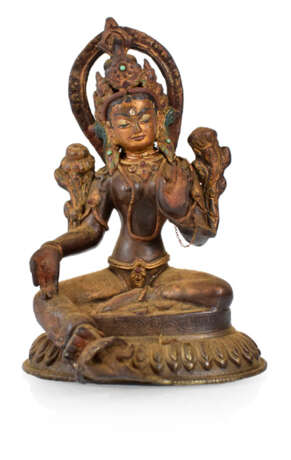 Bronze Der Grünen Tara, Nepal - фото 1