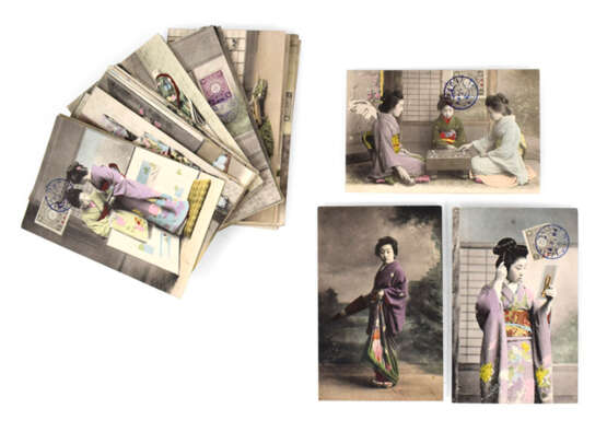 30 Kolorierte Postkarten Mit - Foto 1