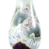 Vase, Reiher/Lotus, Porzellan - photo 1