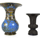 Bronze- Und Cloisonne-Vase, - Foto 1