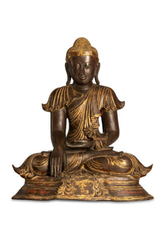 Grosser Buddha Aus Bronze, - photo 1