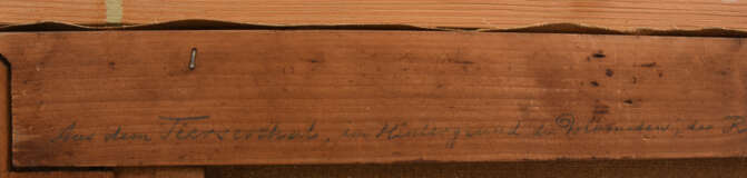 UNBEKANNTER KÜNSTLER, "Aus dem Thiersental", Öl auf Leinwand, gerahmt und signiert, 20, Jahrhundert - photo 4