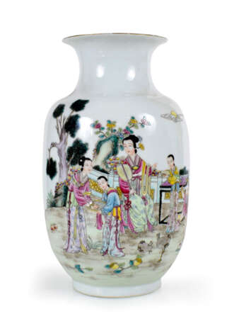 Vase, Porzellan, Fig. Dekor, - Foto 1