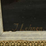 UNBEKANNTER KÜNSTLER, "Winterlicher Bach", Öl auf Leinwand, gerahmt und signiert, 20. Jahrhundert - фото 2