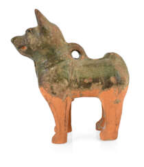 Irdenware-Modell Eines Hundes,