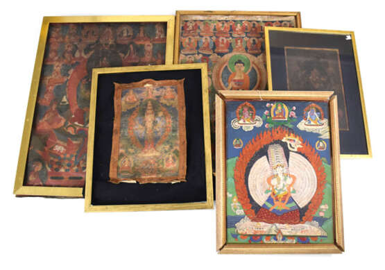 Fünf Thangka - Foto 1