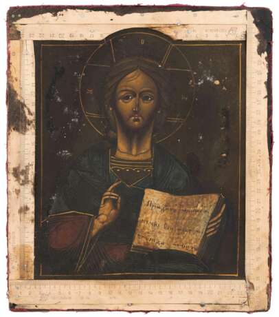 Christus Pantokrator mit Silberoklad - Foto 2