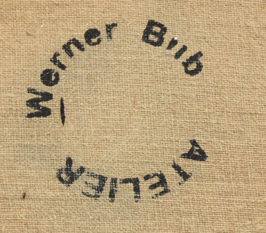 WERNER BUB, "Komposition 2", Öl auf Leinwand, gerahmt, um 1990 - photo 3