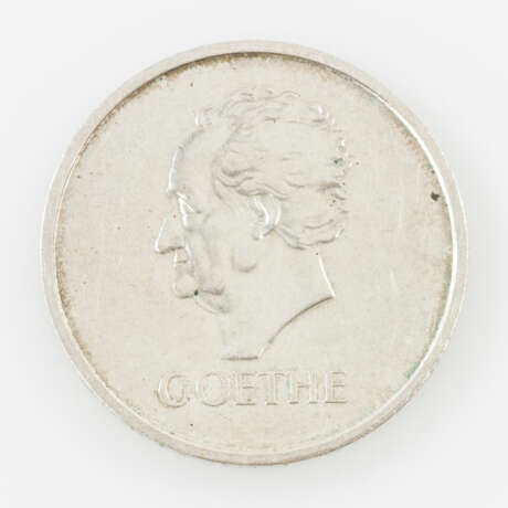 Weimarer Republik - 5 Reichsmark Goethe, - фото 1