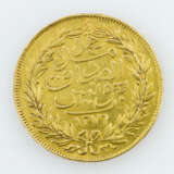 Tunesien (Tunis)/Gold - 100 Riyal (Piaster) 1859 - фото 1