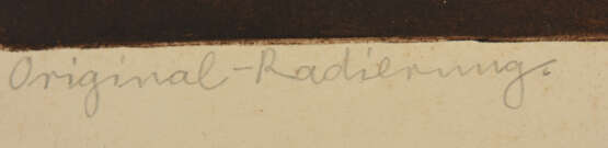 GRAFIK-KONVOLUT, teils kolorierte Radierungen auf Papier, signiert, 1. Hälfte 20. Jahrhundert - photo 4