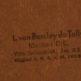 UNBEKANNTER MALER, "Feldweg", Öl auf Karton, gerahmt und monogrammiert, 1.Hälfte 20. Jahrhundert - Foto 4