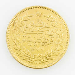 Türkei/Gold - 500 Piaster 1868/Konstantinopel