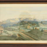 W.VINCENTE,"Im Berner Oberland", Aquarell auf Papier, hinter Glas gerahmt, signiert und datiert - photo 1