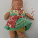 BABYPUPPE, bemaltes Celluloid und Stoff, gemarkt,Ostdeutschland Mitte 20. Jahrhundert - Foto 3