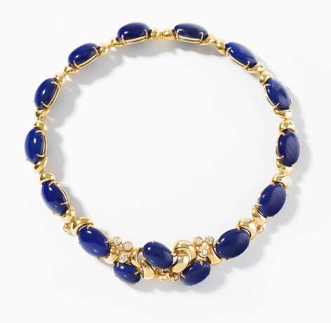 Lapislazuli-Brillant-Collier - photo 1