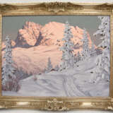 HANS SMATLAK BARMA, "Abendrot in den Bergen", Öl auf Leinwand, gerahmt und signiert, 2. Hälfte 20. Jahrhundert - Foto 1