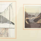 CHRISTO, "Running Fence/ California", Farblichtdruck/Siebdruck/Granulate, hinter Glas gerahmt, 1969/1976 - Foto 2