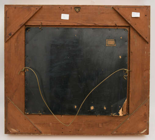 ERNST BECK, "Im Stall", Öl auf Holz, gerahmt, signiert und datiert - photo 3